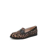 LifeStride Women's Zee Loafer, Brown Leopard, 7 Wide