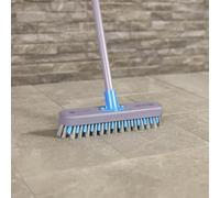 LIFESTYLE 12" Castle Fill Deck Scrub, FSC® 100% Certified, Wooden Handle, Outdoor Cleaning Brush, Decking, Patio, Durable Bristles, Effective Scrubbing, 4ft Handle (29x6x131.5cm)