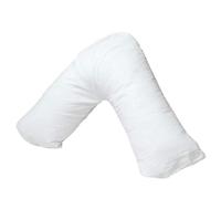 Lifestyle comfort ltd LSC Pregnancy V Pillow with Polycotton Pillowcase Orthopedic V Shaped Pillow for Maternity Nursing & Body Support Comfortable Support for Head Neck Back & Legs (White)