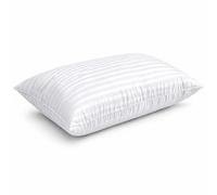 Lifestyle comfort ltd LSC Stripe Pillows 1 Pack Hotel Quality Bed Pillows Soft Hollow Fibre Filled Anti-Allergy Bounce Back Pillows Hypoallergenic Support for Back Neck & Shoulder Pain (PACK OF 1)