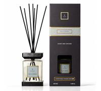 Lifestyle Home Collection Luxury Square Reed Diffuser | Fig Citrine 250ml Long Lasting Home Fragrance Diffuser | Sticks & Base Tray | Fig Bergamot Mandarin | Elegant Room Diffusers Gift for Women