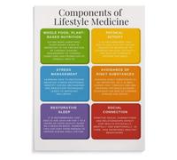 Lifestyle Medicine Guide Poster Prevent Disease Naturally