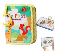 Lifesunny My First Baby Photo Book with Safe Mirror, 2025 New Baby's Photo Album Holds 4x6'' Photos, Kid Memory Keepsake Gift for Newborn Toddler Boy Girl Baby Shower (A)
