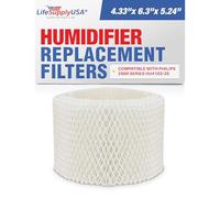 LifeSupplyUSA Replacement Wick Filter for Philips HU4102/20 Humidifier 2000 Series