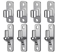 Lifeswell 4 Pcs Heavy Duty Gate Hinges, 304 Stainless Steel Wall Mount Male & Female Hinges Hardware for Wooden Fences Farm Field Gates, Non-Welding Design, 600lbs Capacity
