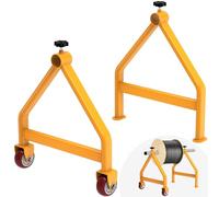 Lifeswell Extension Lead Reel Extension Cable - Portable Cable Caddy, Steel Fully Welded Wire Rack Dispenser for up to 28" Diameter Spools, 220 lbs Capacity, Yellow