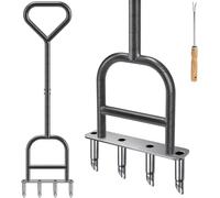 Lifeswell Lawn Aerator, Aerator for Lawn Manual - Lawn Woodpecker with Rubber Handle Garden Tools Lawn Aerator Scarifier Garden Shaker for Compacted Soils Lawn Care
