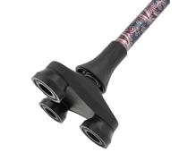 Lifeswonderful - Large Based Walking Stick Cane Tip - Foot with 360 Degree Pivoting Head for Stability - 19mm (3/4")