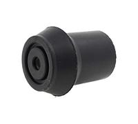 Lifeswonderful - Qty: 4x 22mm 7/8" D-Type Rubber Ferrules For Walking Sticks - Black
