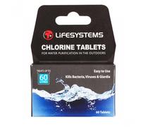 Lifesystems Chlorine Water Purification Tablets for Travelers Camping Backpackers - Treats 60 Litre Of Water