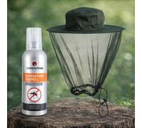 Lifesystems Mosquito Repellent & Pop Up Head Net Hat Bundle