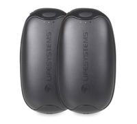 Lifesystems Rechargeable Dual Handwarmers with Powerbank Feature in Black Lifesystems Black