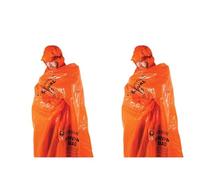 Lifesystems Windproof And Waterproof Orange Survival Bag For 1 to 2 Persons