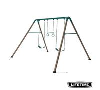 Lifetime 11 Ft. X 9.5 Ft. Kids Swing Set (Earthtone Colors)