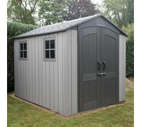 Lifetime 7 Ft. x 9.5 Ft. Outdoor Storage Shed - Storm Dust