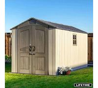 Lifetime 7Ft 1" X 14Ft Outdoor Storage Shed 60475,uv Protected, Skylights & Windows, Lockable Doors, Garden Tool & Equipment Shed