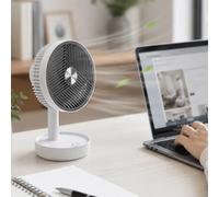 Lifetime Air 1200mAh Portable USB Table Fan - Rechargeable, Compact Cooling