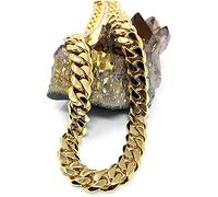 Lifetime Bling 14ct Gold Cuban Link Chain Necklace for Men/Women Real 12MM 14K Karat Diamond Cut Heavy w Solid Thick Clasp Hip Hop (28)