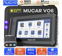 Lifetime Free Update MUCAR VO6 OBD2 Scanner All Systems Diagnostic 28 Reset Auto VIN EPB/BMS/SAS/ABS Sevice for All Cars MUCAR VO6
