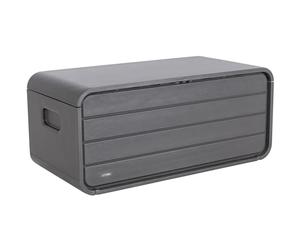 LIFETIME Garden Box 515 L Plastic | Cushion & Storage Box | Dark Gray | 72 x 147 x 65 cm | Includes Gas Struts