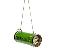 Lifetime Garden Metal Tin Can Hanging Bee Hotel Nesting House Box (Large)