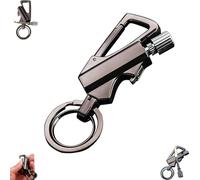 Lifetime lighter,Permanent Match Infinity Lighter with Multitool Keychain Bottle Opener,Waterproof Reusable Matchstick,Forever Match for Outdoor Survival,Great Gift Ideas(Black)