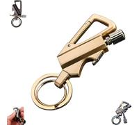 Lifetime lighter,Permanent Match Infinity Lighter with Multitool Keychain Bottle Opener,Waterproof Reusable Matchstick,Forever Match for Outdoor Survival,Great Gift Ideas(Gold)