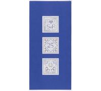 Lifetime Samplers & Decorative Textiles Windows Silver Anniversary Card - Complete Cross Stitch kit on 16 aida with Clear Colour Chart