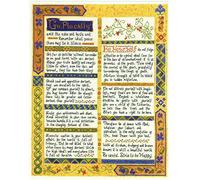 Lifetime Samplers The Desiderata Sampler - Complete Cross Stitch kit on 14 aida with Clear Colour Chart