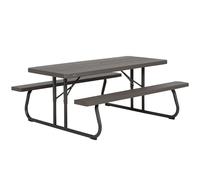 Lifetime Ultra-resistant Folding With Benches Uv100 183x76x74 Cm Folding Table With Benches Set