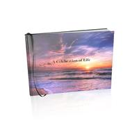 LIFETOO Custom Lettering Memorials A Celebration of Life Leather Hardcover Guest Book (Hardcover Book Only)
