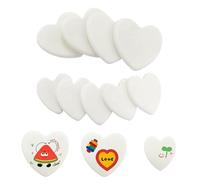 Lifetop 12PCS White Heart Shaped Rocks for Painting, Medium & Small Heart Rocks to Paint, 2.0/2.4in Flat Painting Stones,Smooth Kindness Rocks for Crafts, DIY,Garden Decoration,Holidays