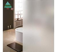 Lifetree Frosted Window Film Privacy: Opaque Glass Film for Glass Windows Static Cling Self-Adhesive Sun Blocker Window Frosting Film for Home Office Bathroom (Frosted, 90 * 200cm)