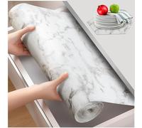 Lifetree Drawer Liners Shelf Liner 45x600cm Non Slip for Kitchen Cupboards Cabinet Mats Protector Liners for Shelves Washable Waterproof Oil-Proof