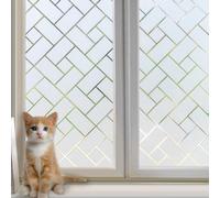 Lifetree Frosted Window Film Privacy, Anti-UV Decorative Film for Glass Windows Self-Adhesive Opaque Window Sickers for Home 90 * 600cm
