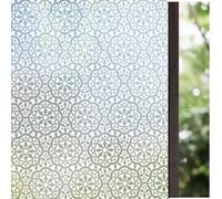 Lifetree Frosted Window Film Privacy Film for Glass Windows Self Adhesive Vinyl Opaque Static Cling Decorative Patterned Window Stickers for Home Bathroom (White, 75 * 300cm)