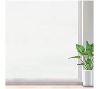 Lifetree Frosted Window Film Privacy for Glass Windows, Self-Adhesive Window frosting Films Static Cling, No Glue Opaque Window Film Anti-UV for Office Bathroom Home (White Frosted, 75 * 300cm)