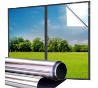 Lifetree Reflective One Way Window Film Privacy: Mirror Window Tint Film Heat Control Sun Blocker, UV Anti Glare Film Clear Day and Night for Home Office (Silver, 115 * 200cm)