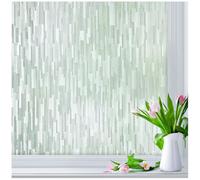 Lifetree Window Film Privacy for Glass Windows, Frosted, 75 * 200cm | Adhesive-free Static-cling, UV-block Protection, Removable, Residue-free, Reeded Glass Patterned Film for Bathroom & Home