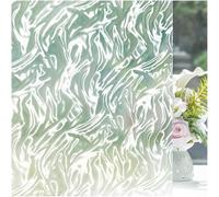 Lifetree Window Film Privacy, Water Ripple, Lightly Frosted, 44.5 * 200cm | Static-cling, UV-blocking, Anti-glare, Glue-free, Removable No-residue, Rippling Patterns Decorative Film, Renter-friendly