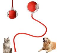 lifetter Chewie Viral Rolling Ball, Chewie Viral Smart Cat Toy Ball, Chewie Electric Dog Ball Toy, Automatic 360° Rolling Chase Mate Ball, Chewie Doggie Ball, Chewie Ball for Cats Dogs (Red)