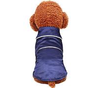 Lifeunion Small Dogs Cats Pajamas Pet Soft Silk Lapel Two-Legged Sleepwear Shirt for All Season (X-Large, Blue)