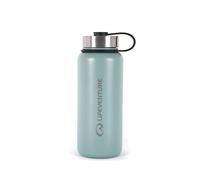 Lifeventure 1 Litre Vacuum Insulated Stainless Steel Water Bottle with Leak Proof Screw-Lid and Powder Coated Outer, Blue