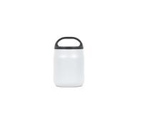 Lifeventure 600ml TiV Insulated Stainless Steel Food Flask | Screw-Lid with Handle for Easy Carrying or to Attach to a Bag, Keeps Food Hot for 6 Hours or Cold for 12 Hours, Light Grey