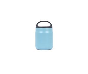 Lifeventure 600ml TiV Insulated Stainless Steel Food Flask | Screw-Lid with Handle for Easy Carrying or to Attach to a Bag, Keeps Food Hot for 6 Hours or Cold for 12 Hours, Ice Blue