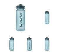 Lifeventure 650ml Tritan Water Bottle for Fitness, Hiking, Camping, Outdoor Sports, Made From BPA-Free Material, Leak-Proof, Flip-Top Lid, With Handle (Pack of 5)