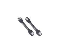 Lifeventure 75050 Ellipse Spork 2 pk Graphite Size: one size