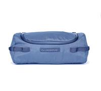 Lifeventure Barrel Wash Bag for Men & Women | Water-Resistant and Ripstop Hanging Travel Wash Bag with Mirror and Detachable Pouch (Blue)