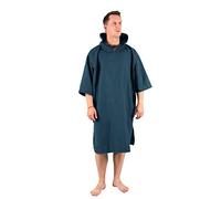 Lifeventure Unisex Compact | Lightweight, Surfing, Lifeventure Changing Robe Lightweight Stretchy Microfibre Towel Poncho with Hood for Travel Su, Navy, One Size UK