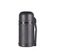 Lifeventure Double Walled Thermally Induced Widemouth Vacuum Flask For Food Or Drink - Hot For Up To 8 Hours, Cold For 12 Hours - 1 Litre,Dark Grey